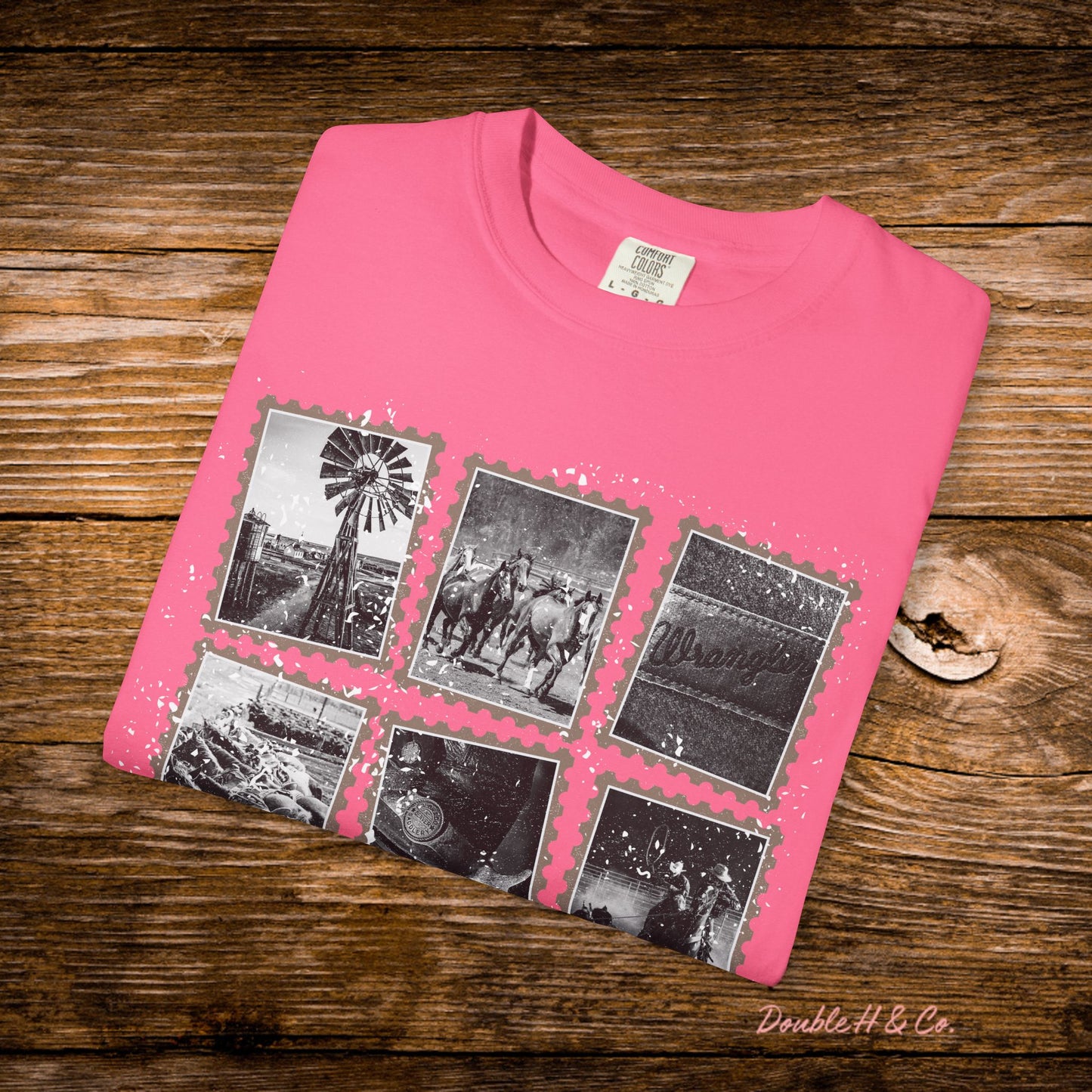 Rustic Postage Stamp Tee