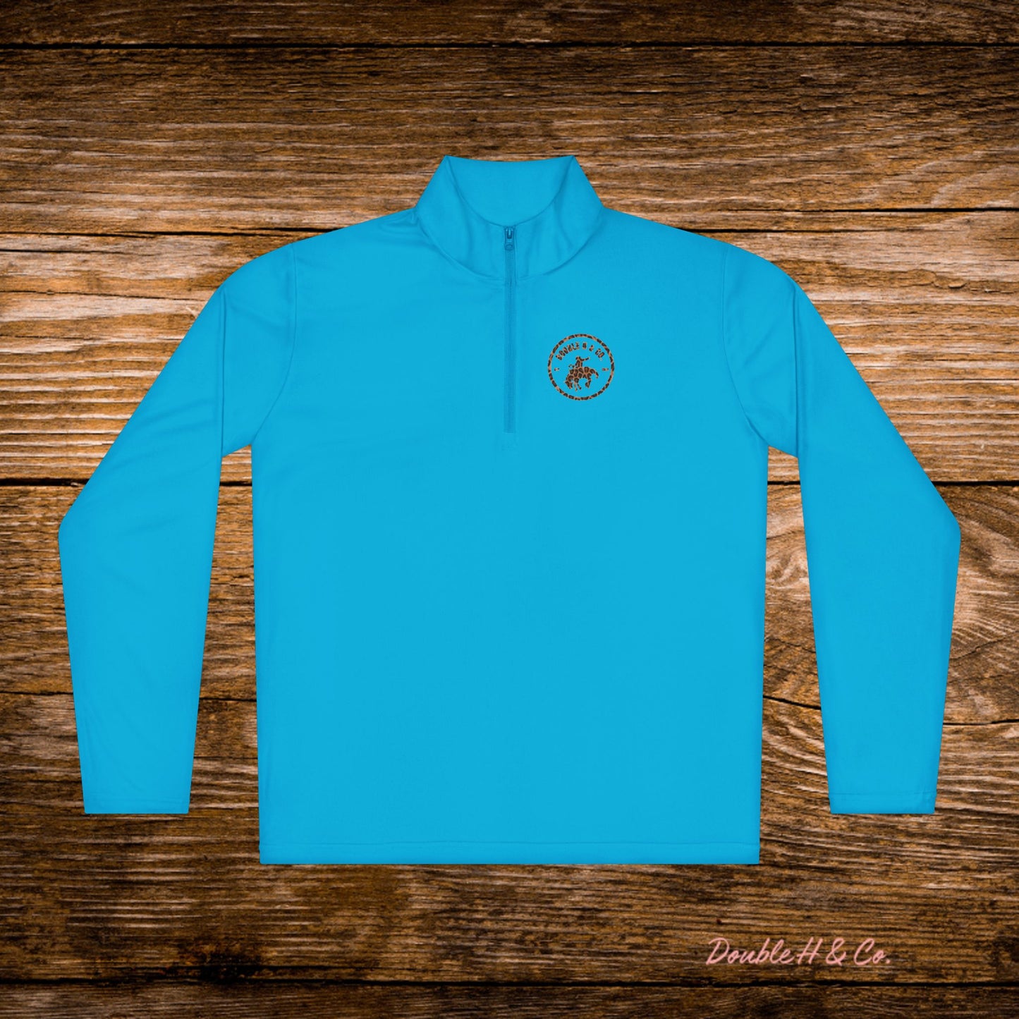 Lightweight Quarter Zip Pullover w/ Cheetah Logo