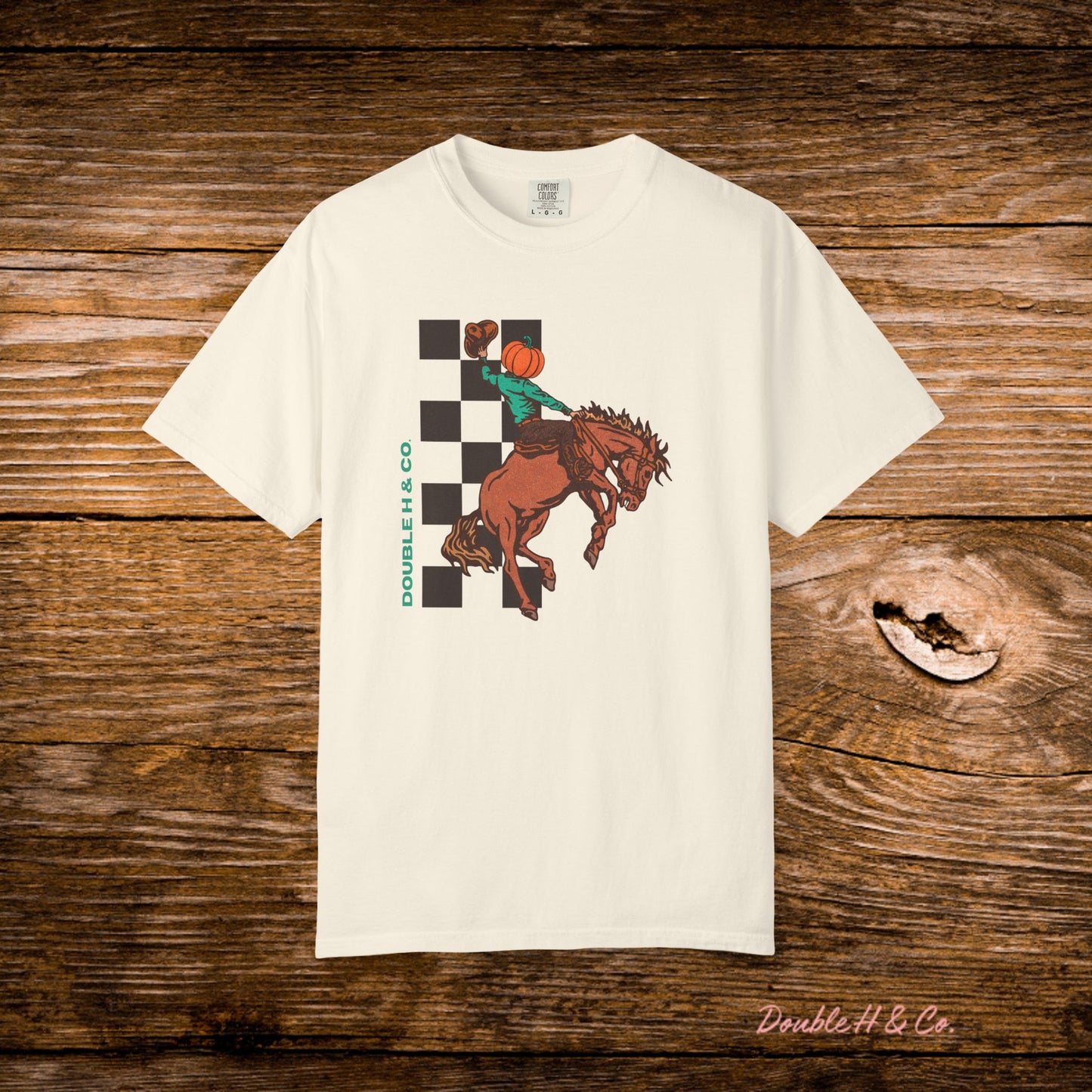Pumpkin Bucking Horse Tee