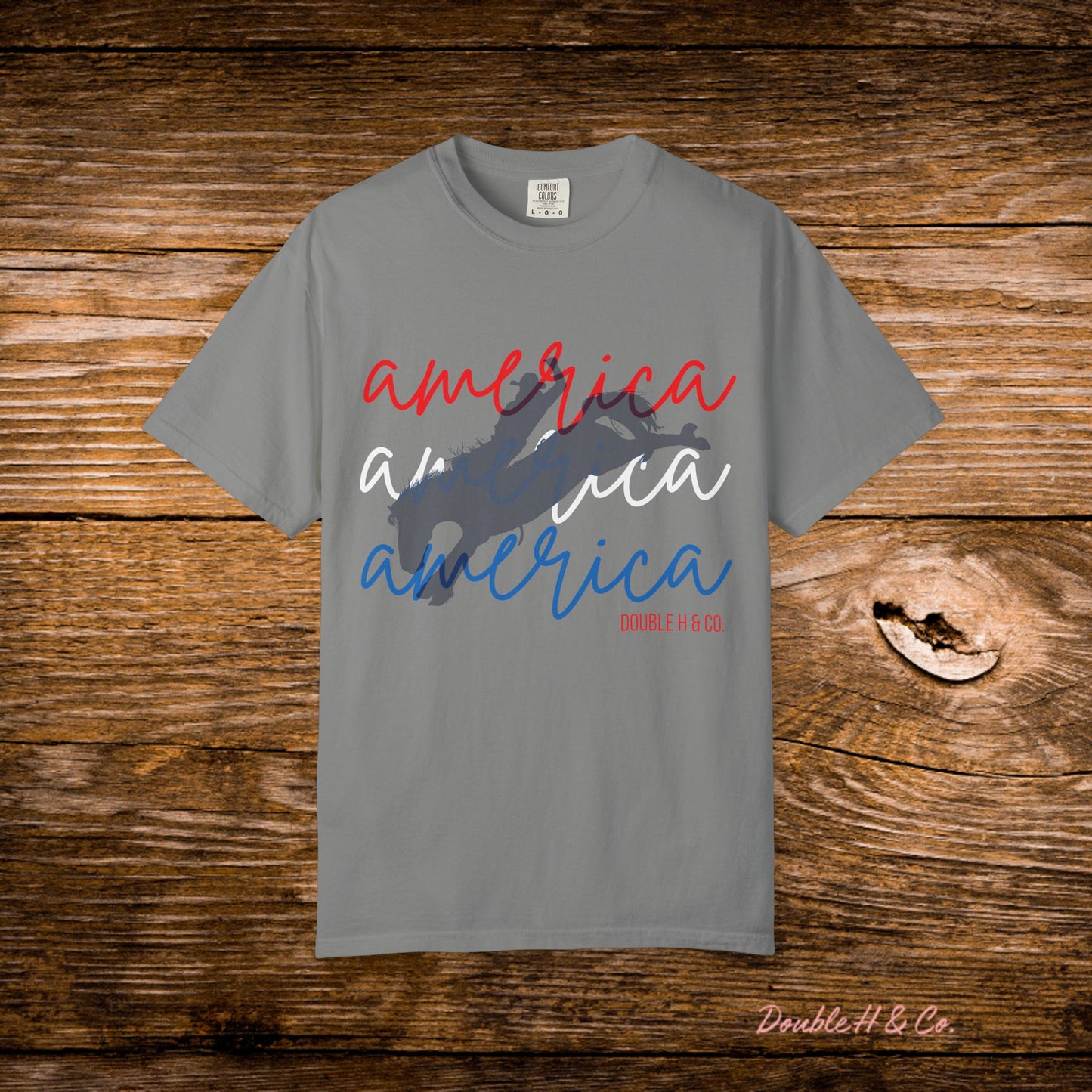America Bucking Horse Graphic Tee