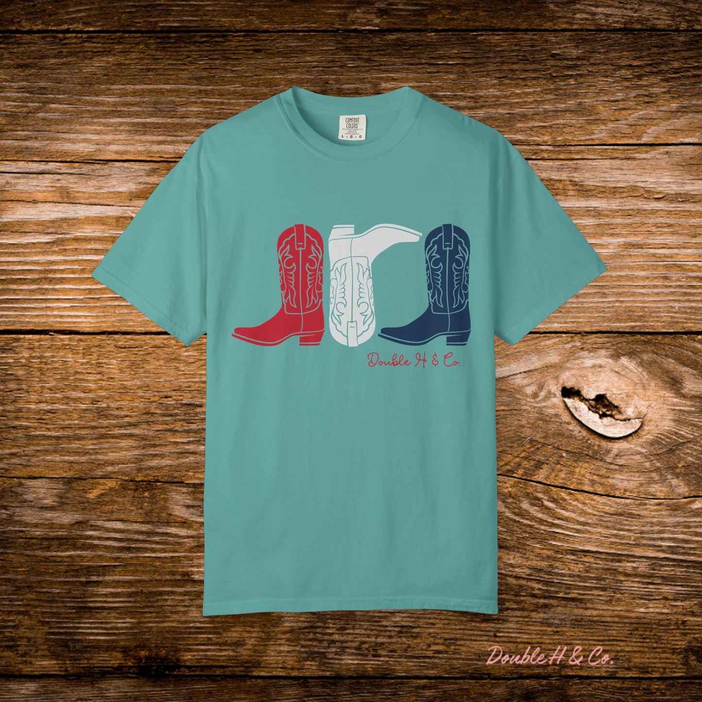 Patriotic Cowboy Boots Tee