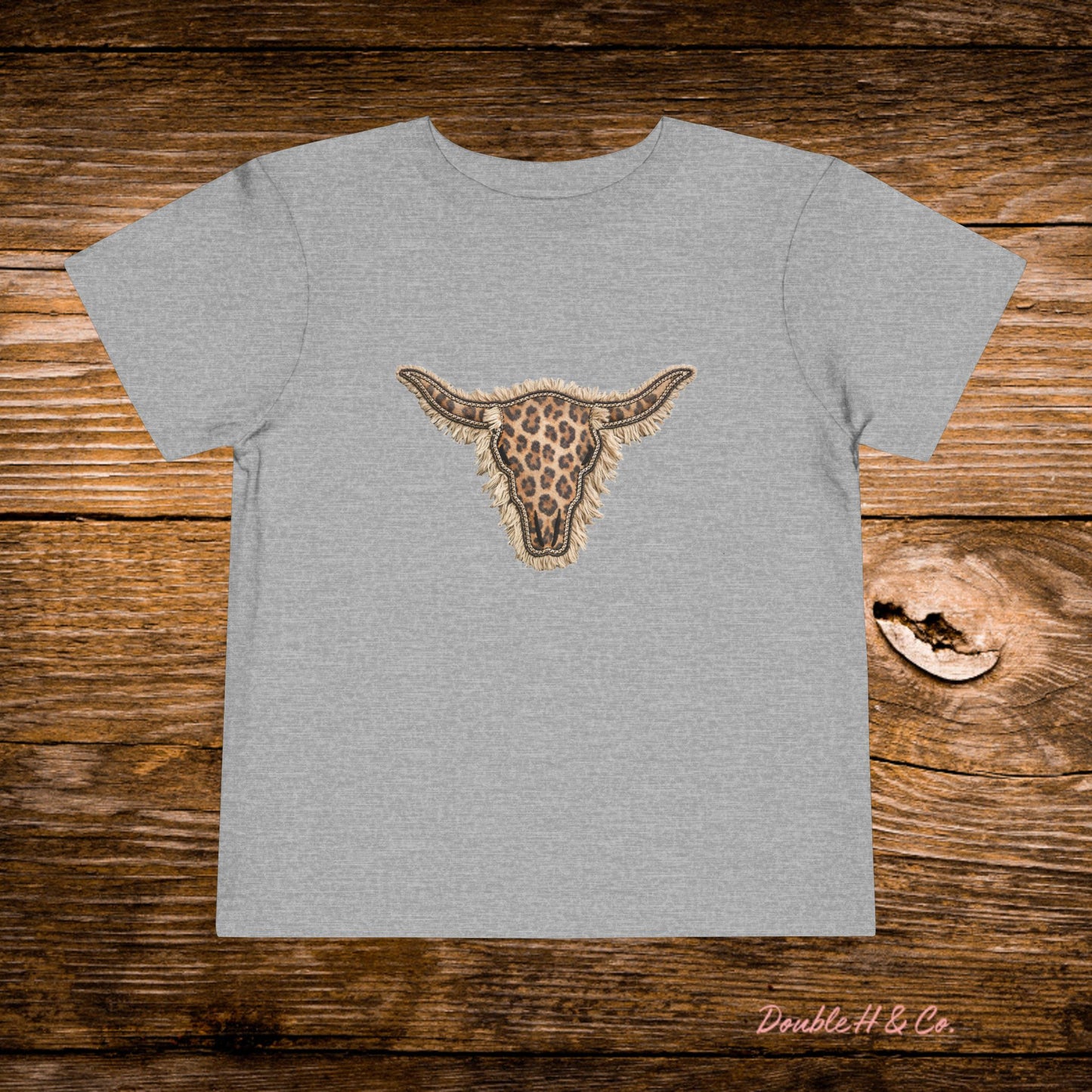 Leopard Longhorn Toddler Tee