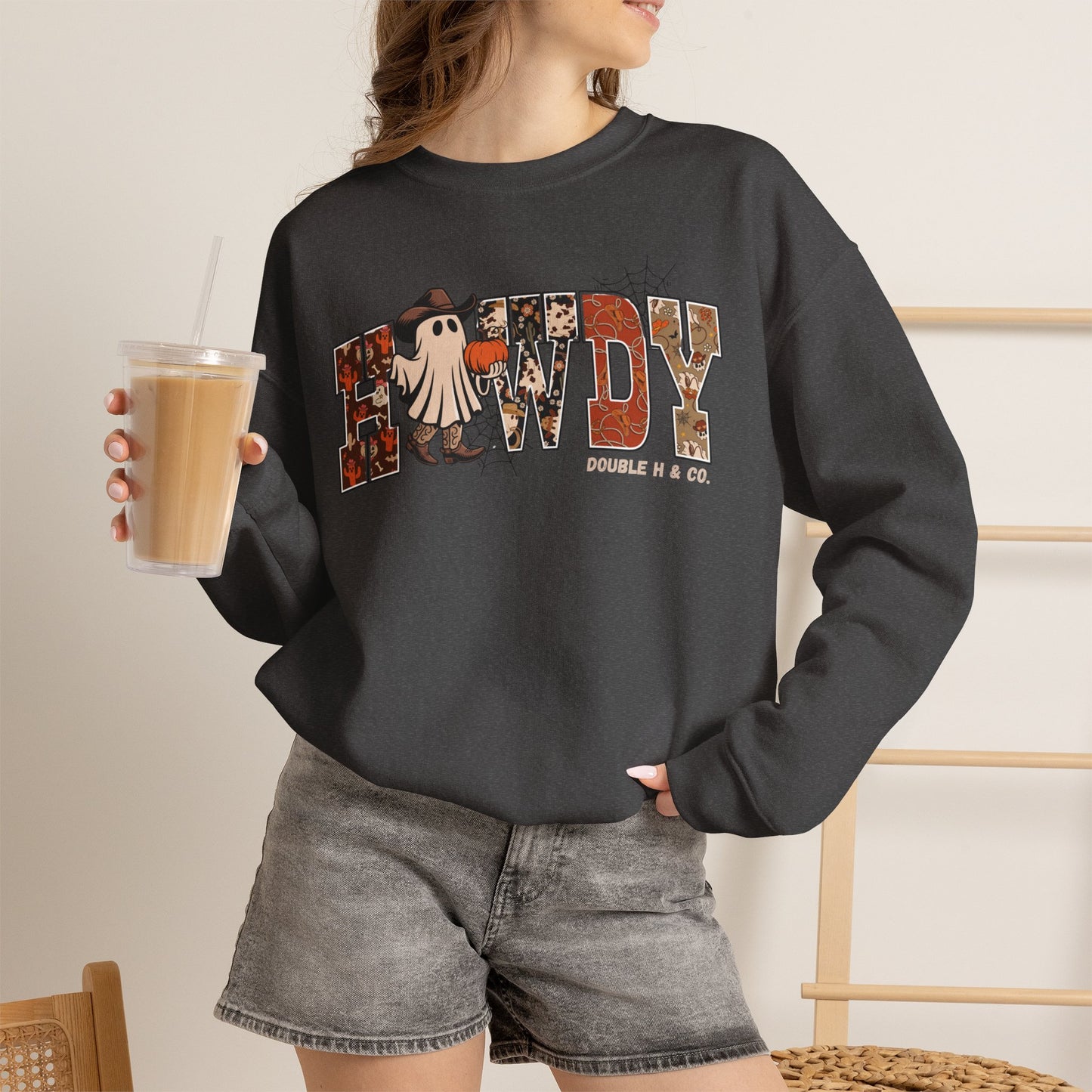 Howdy Cowboy Ghost Crewneck