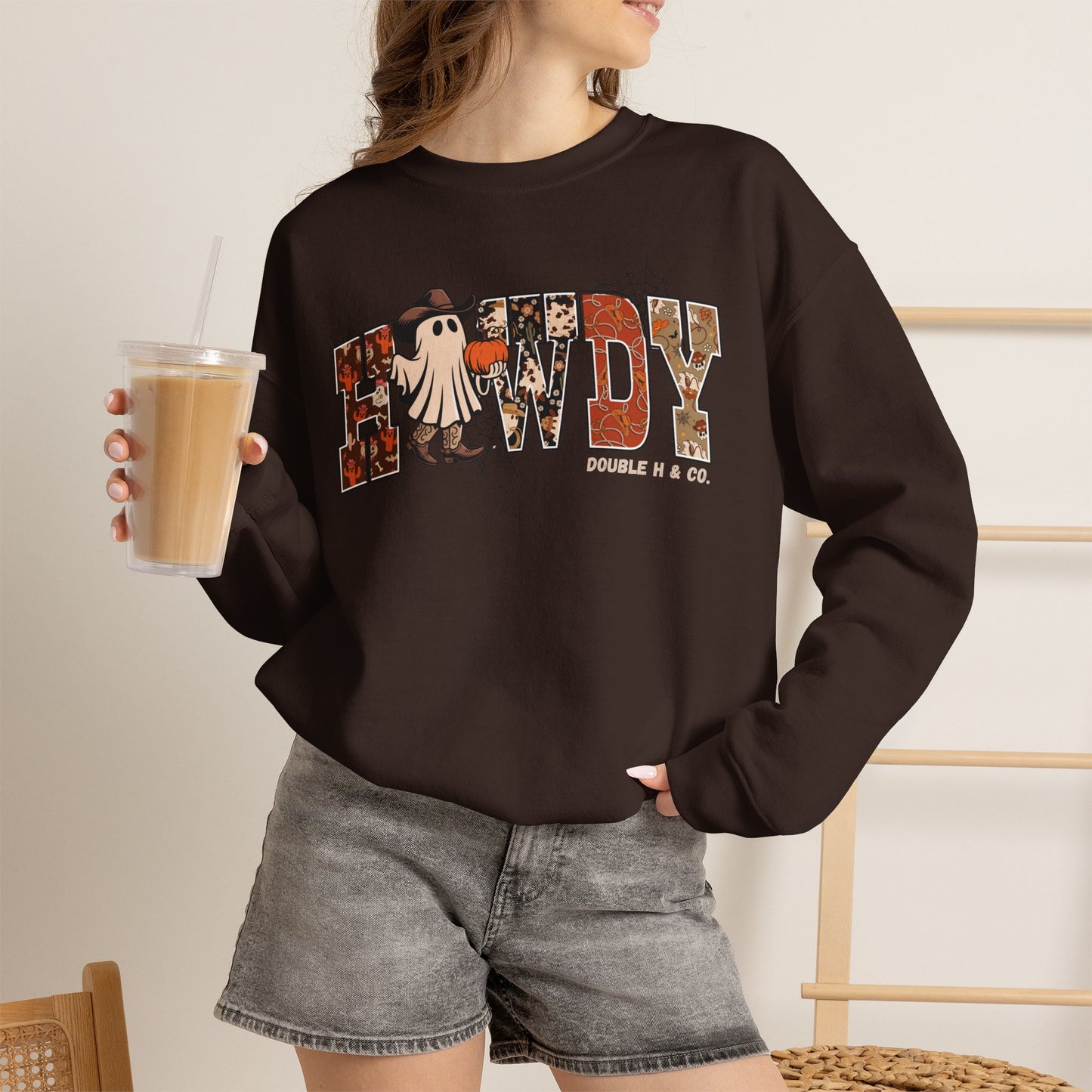 Howdy Cowboy Ghost Crewneck