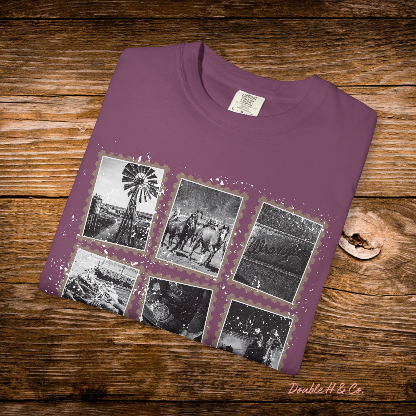 Rustic Postage Stamp Tee