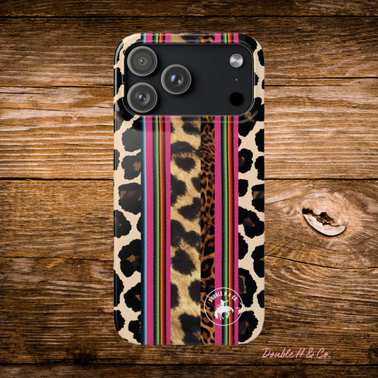 Leopard Serape Snap Phone Case