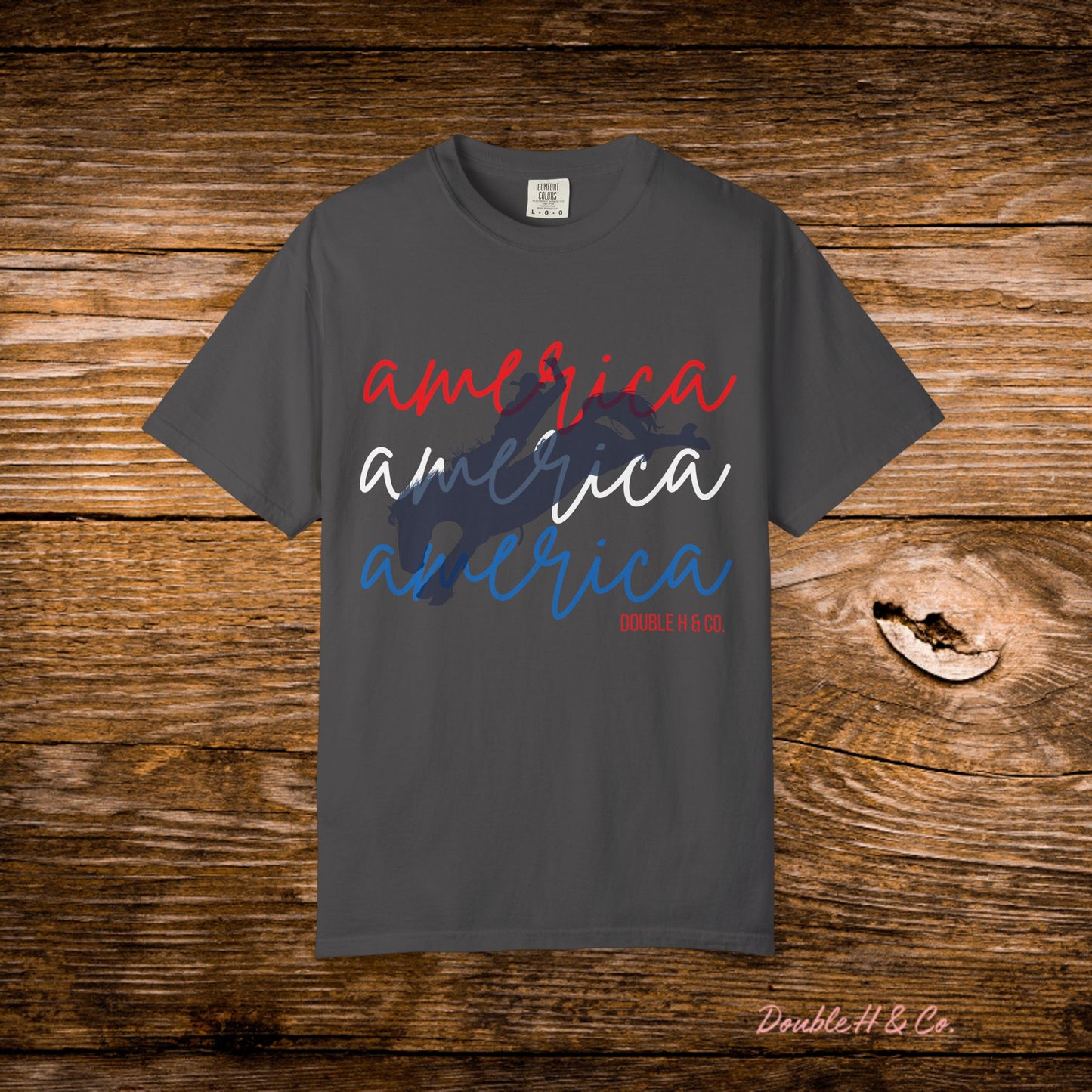 America Bucking Horse Graphic Tee