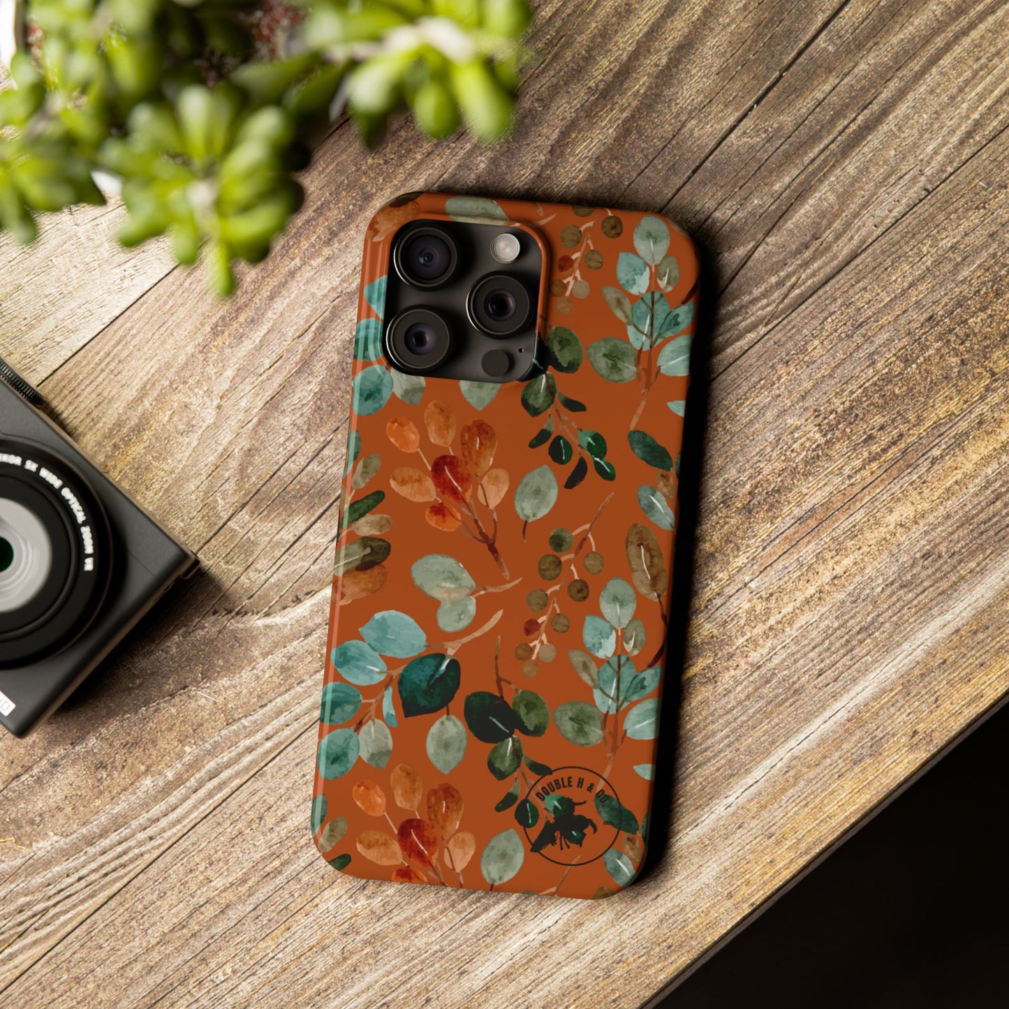 Rustic Floral Slim Phone Case