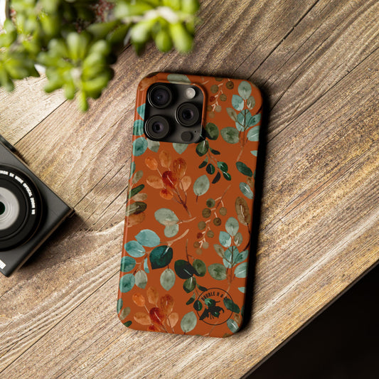 Rustic Floral Slim Phone Case