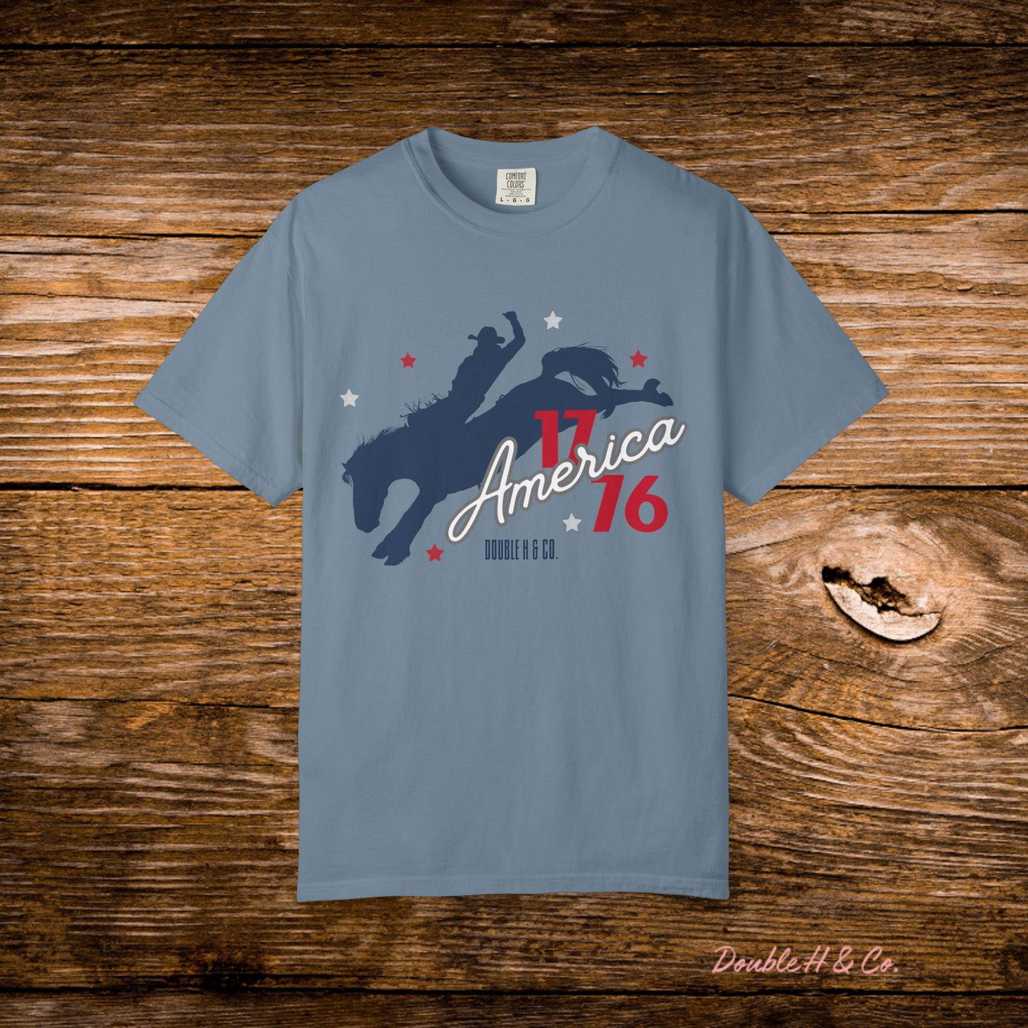 America Bucking Horse Graphic Tee