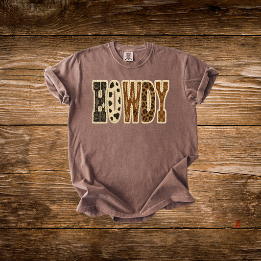 Faux Yarn Howdy Tee