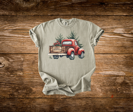 Farm Truck Christmas Tee