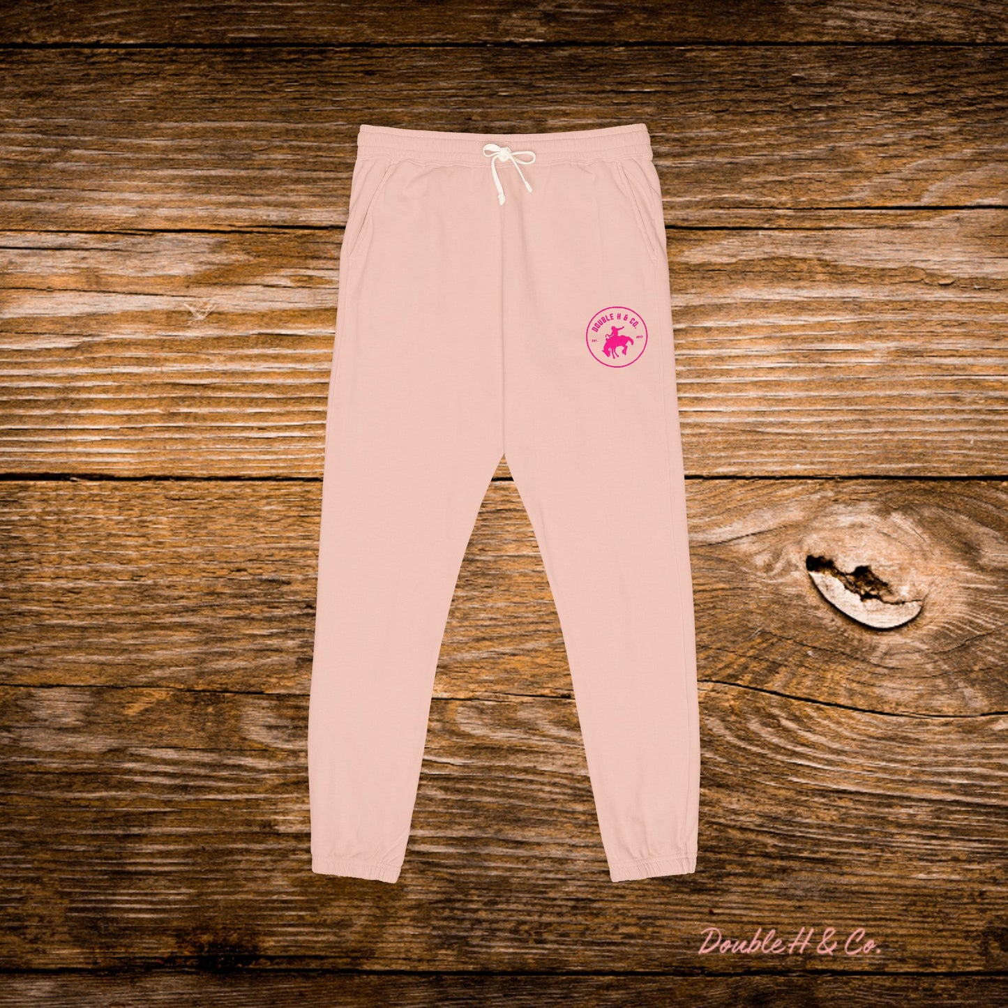 Double H & Co Embroidered Joggers