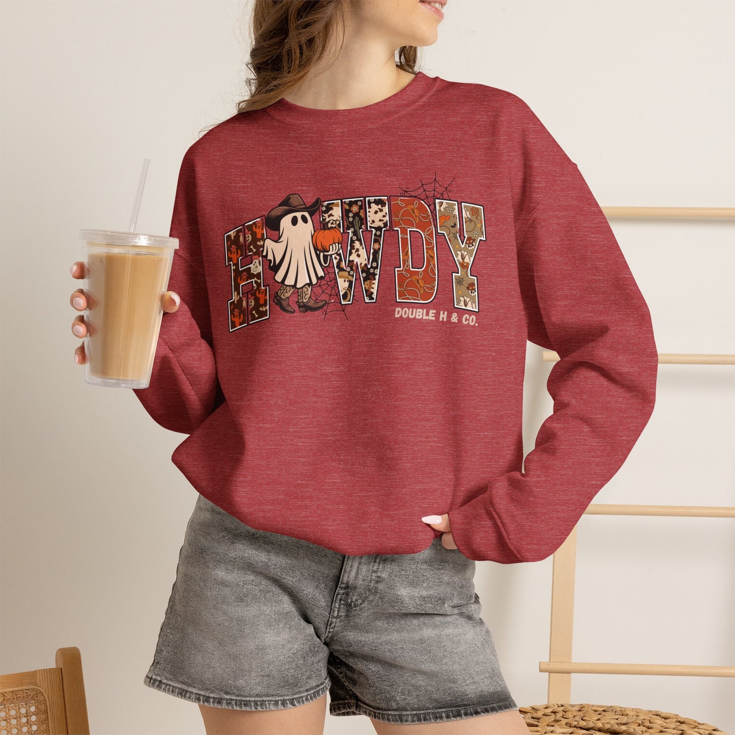 Howdy Cowboy Ghost Crewneck