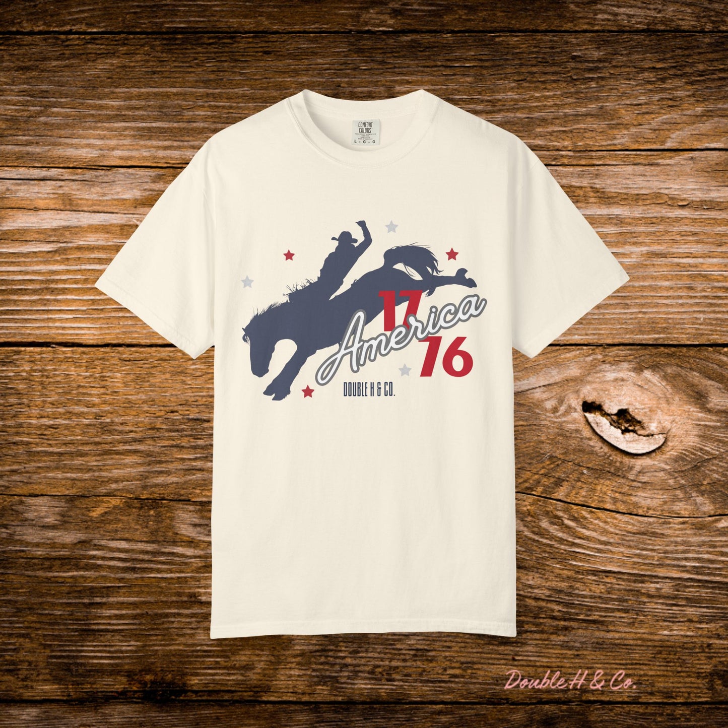 America Bucking Horse Graphic Tee