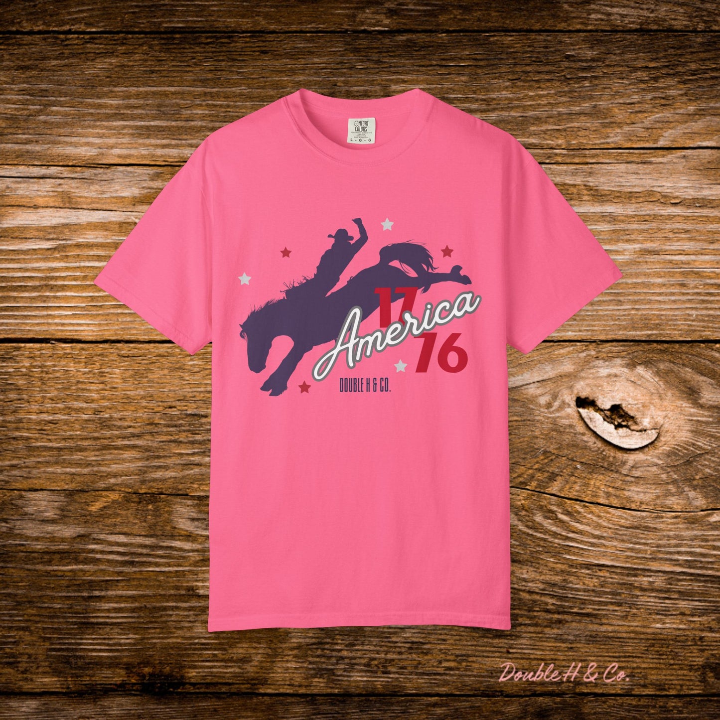America Bucking Horse Graphic Tee