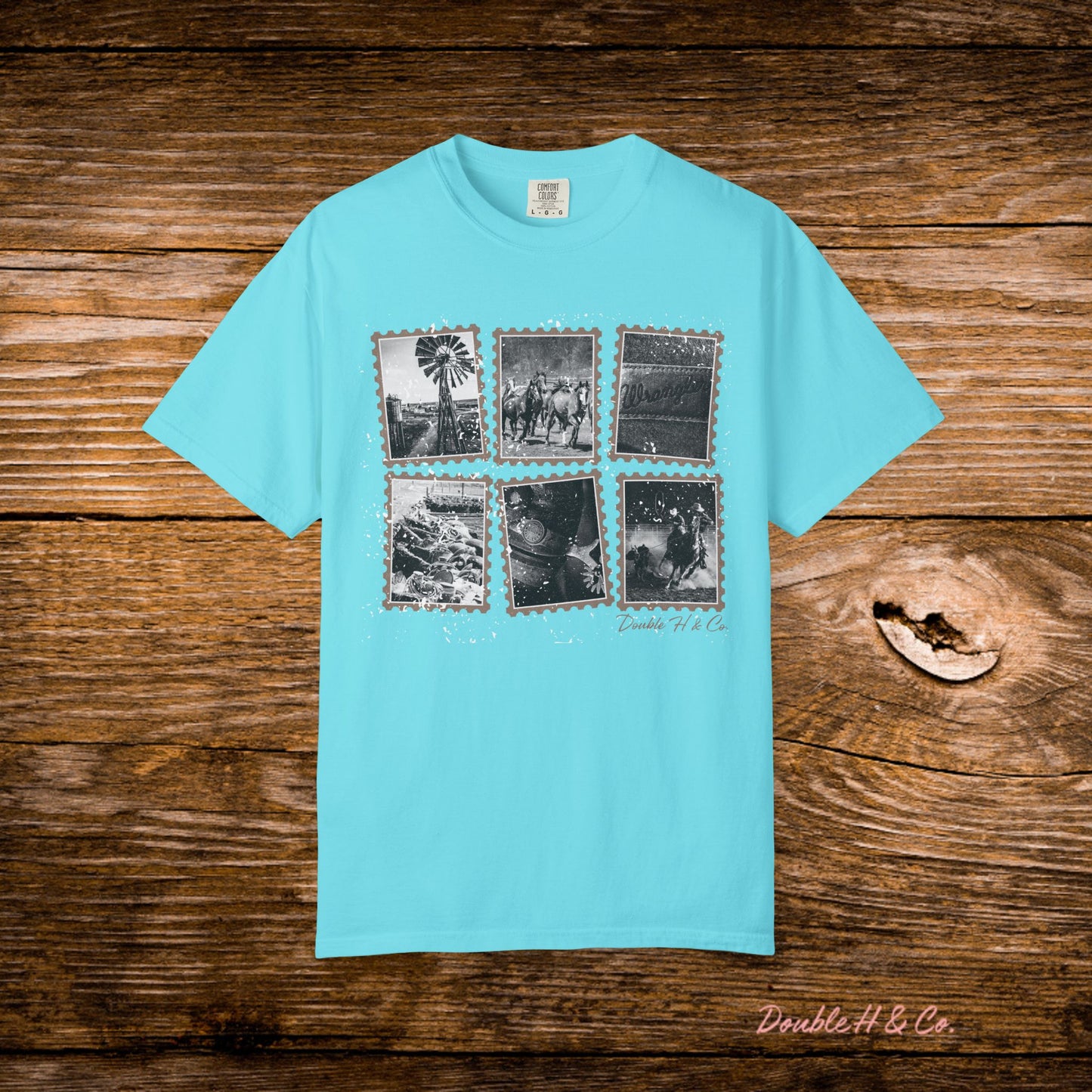 Rustic Postage Stamp Tee