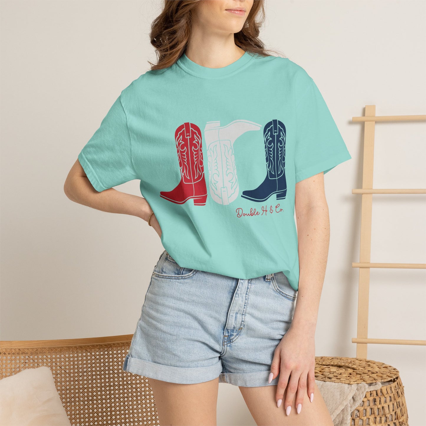 Patriotic Cowboy Boots Tee