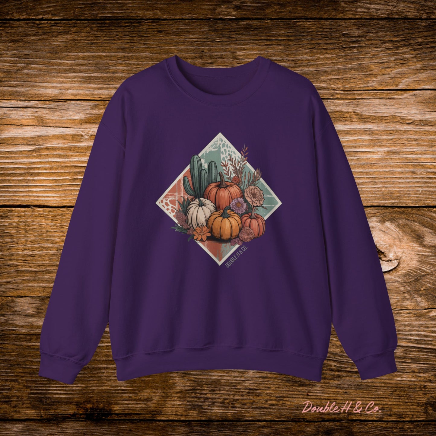 Rustic Fall Pumpkin Crewneck