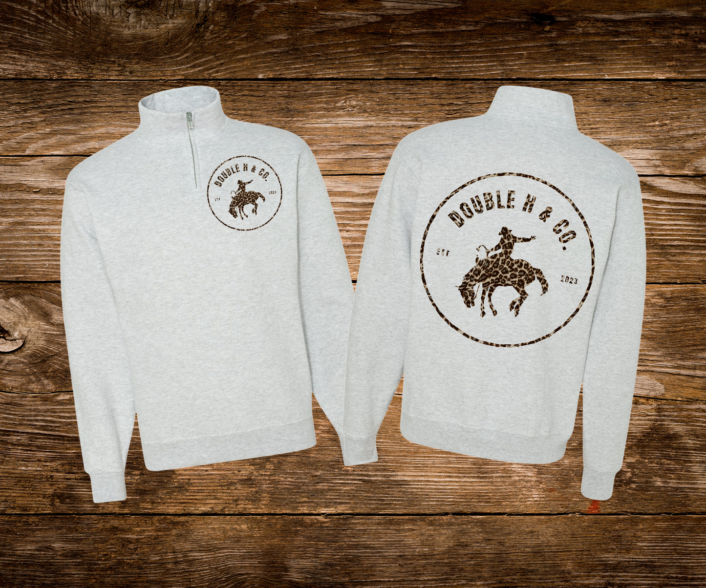 Double H & Co Logo Quarter Zip