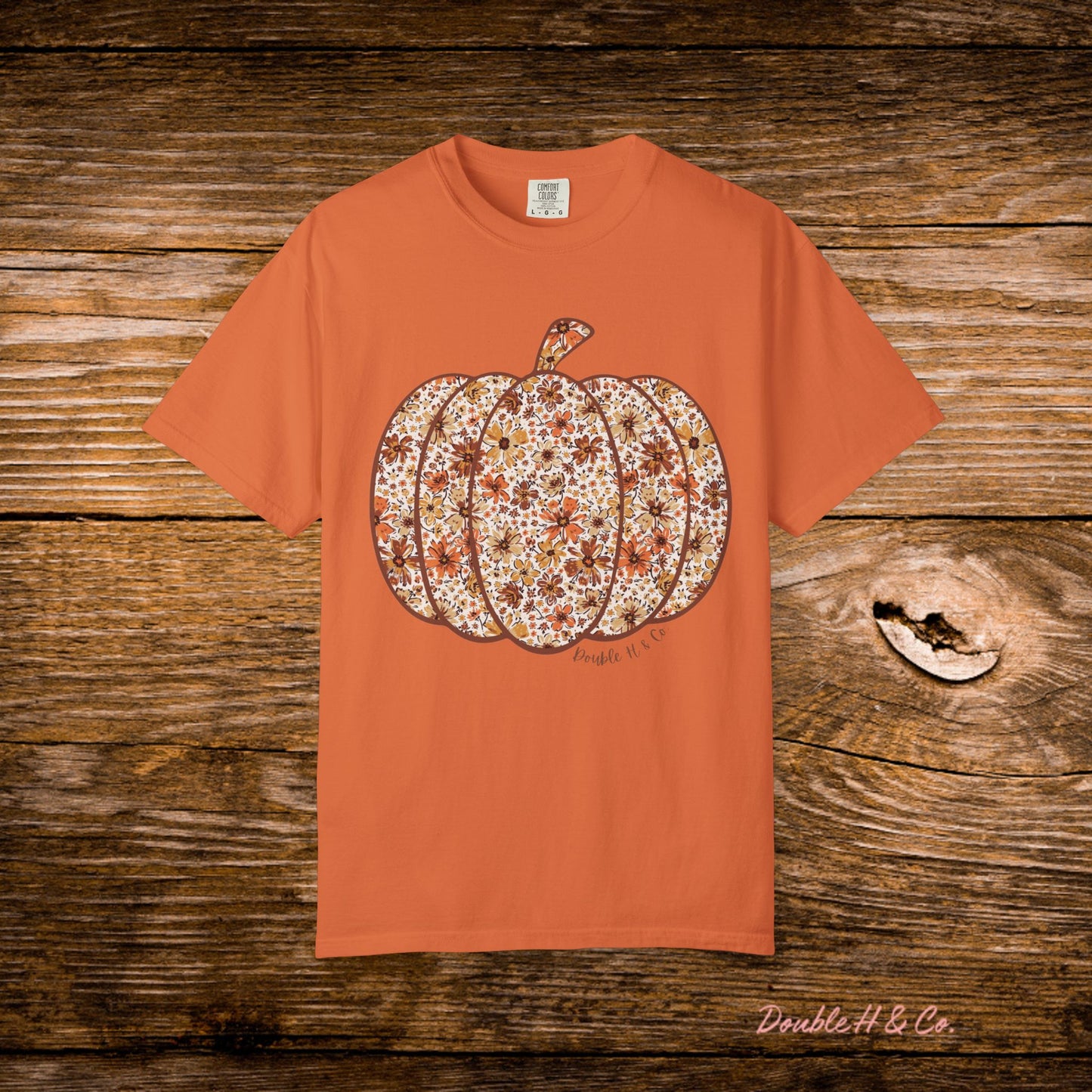 Floral Pumpkin Tee