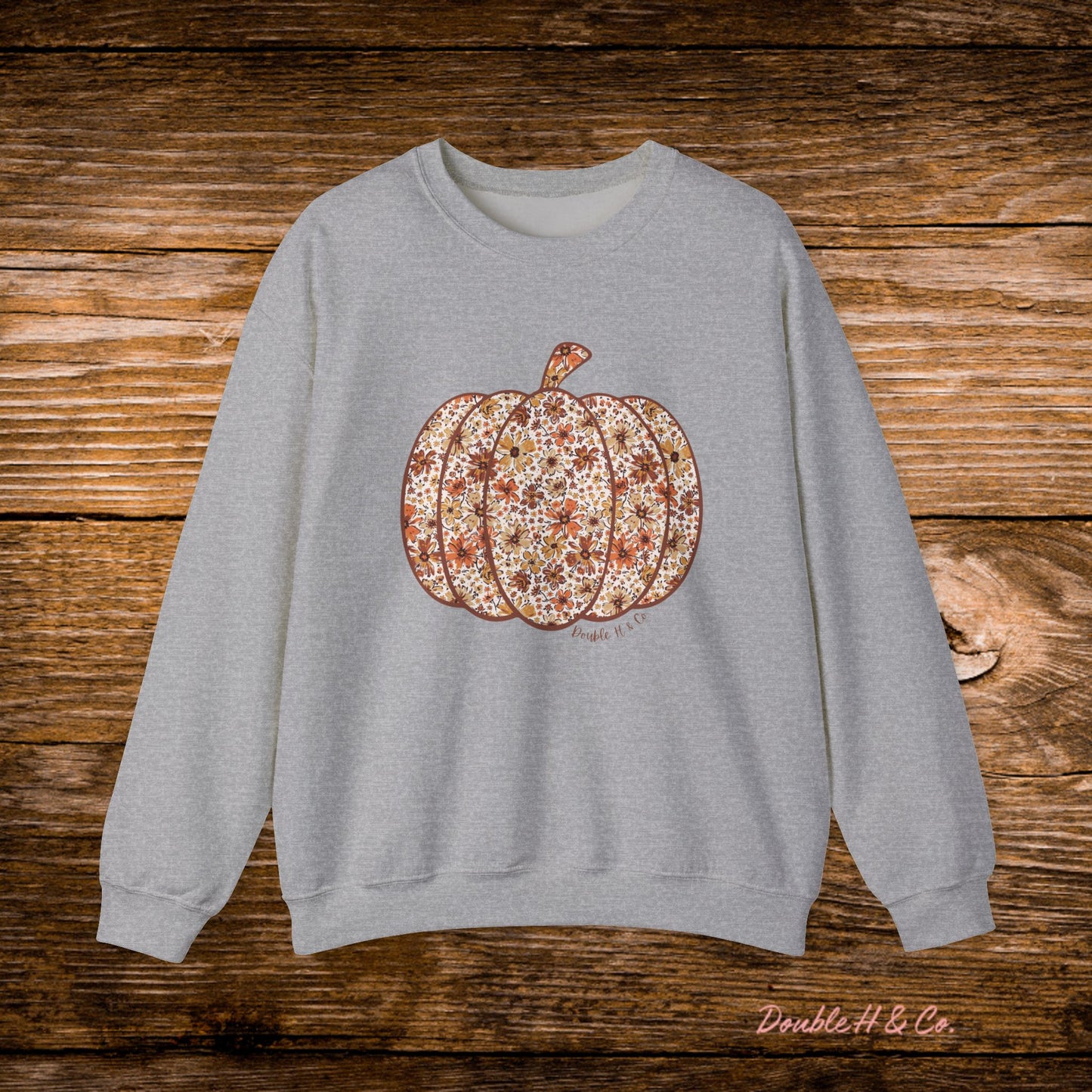 Floral Pumpkin Crewneck