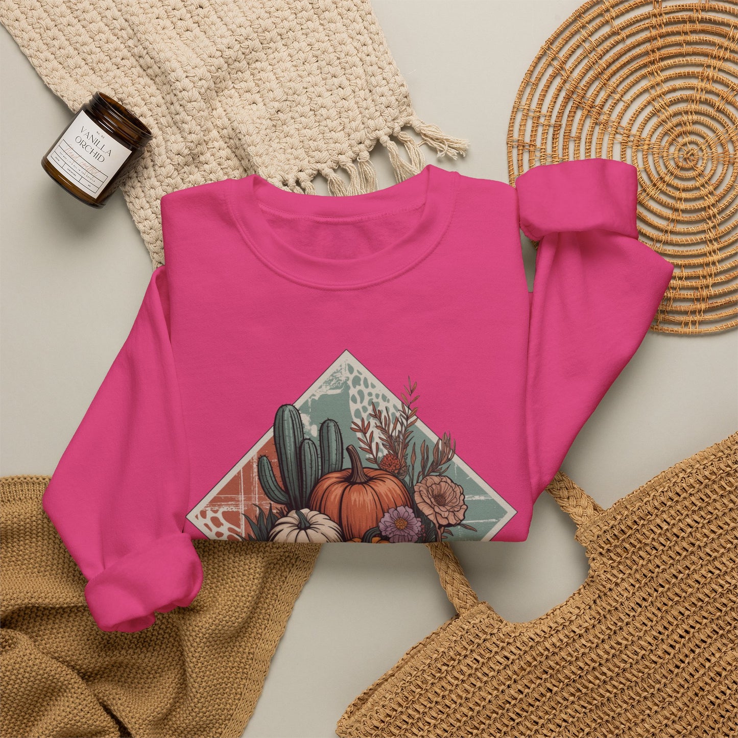 Rustic Fall Pumpkin Crewneck