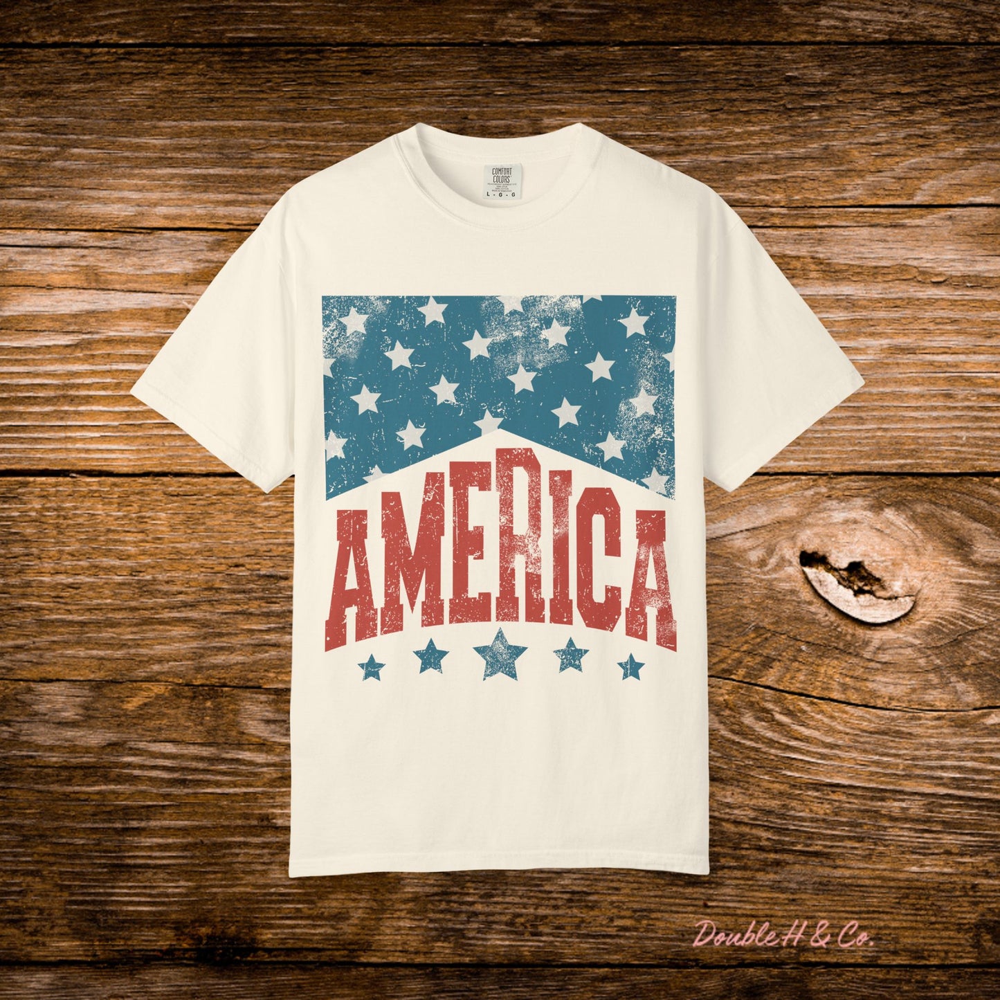 America Vintage Flag Tee
