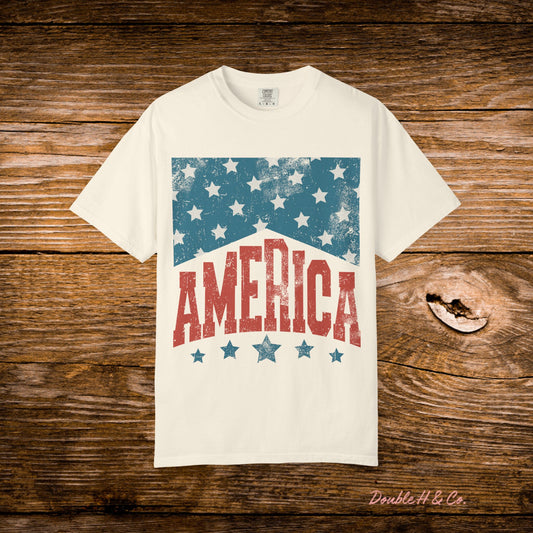 America Vintage Flag Tee