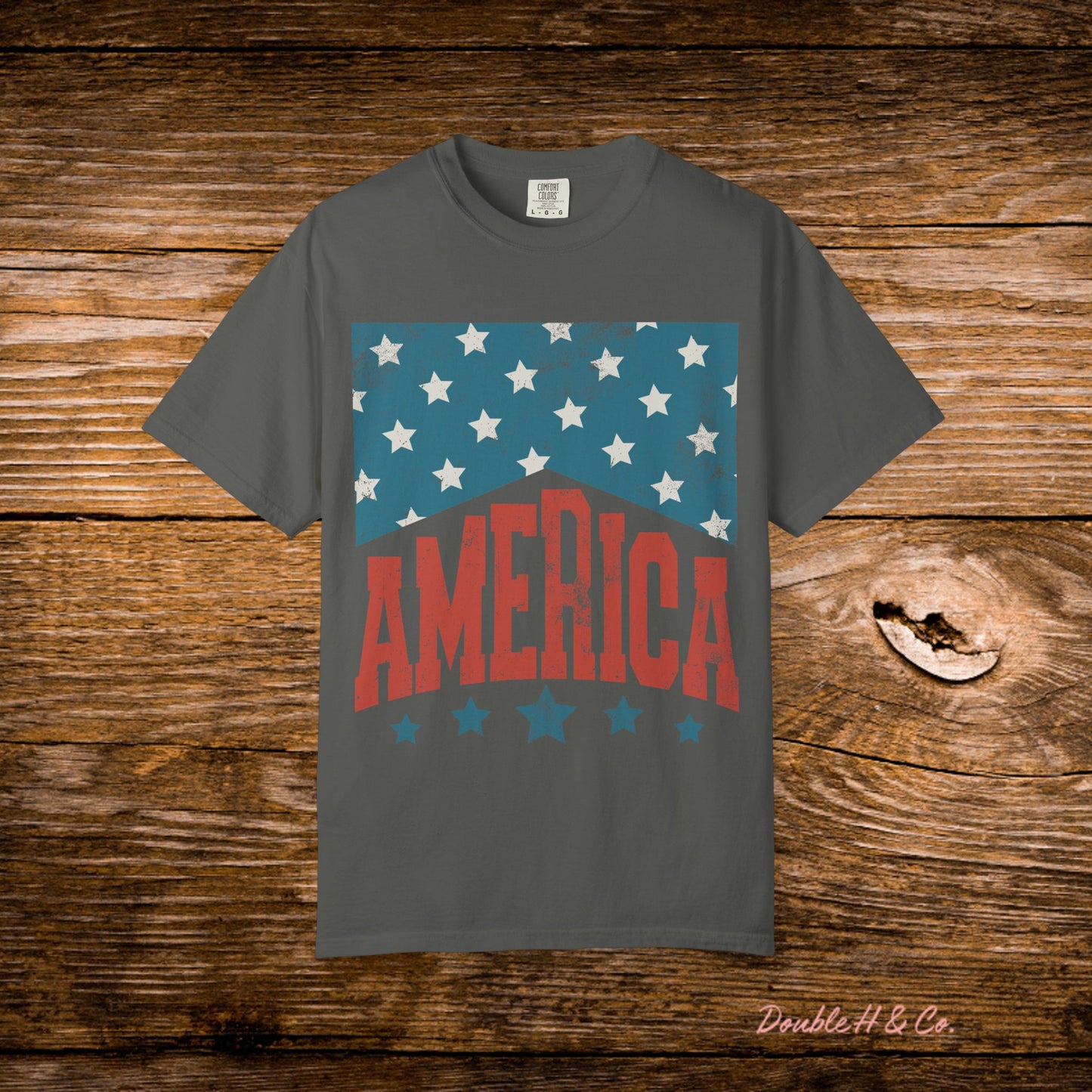 America Vintage Flag Tee