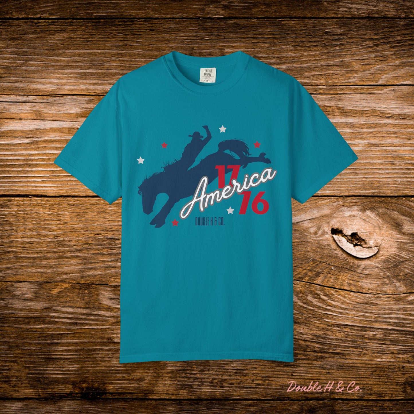 America Bucking Horse Graphic Tee