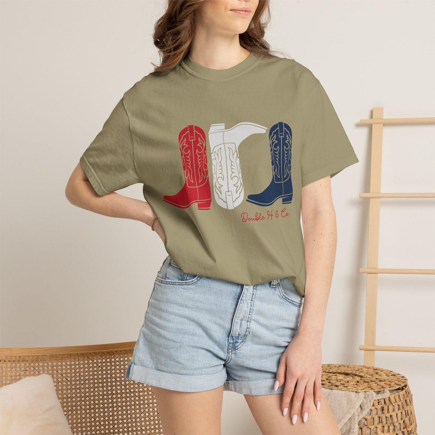 Patriotic Cowboy Boots Tee