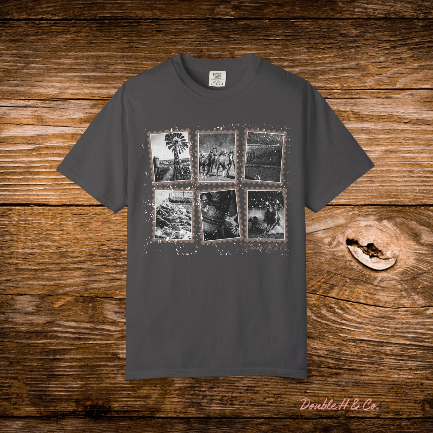 Rustic Postage Stamp Tee
