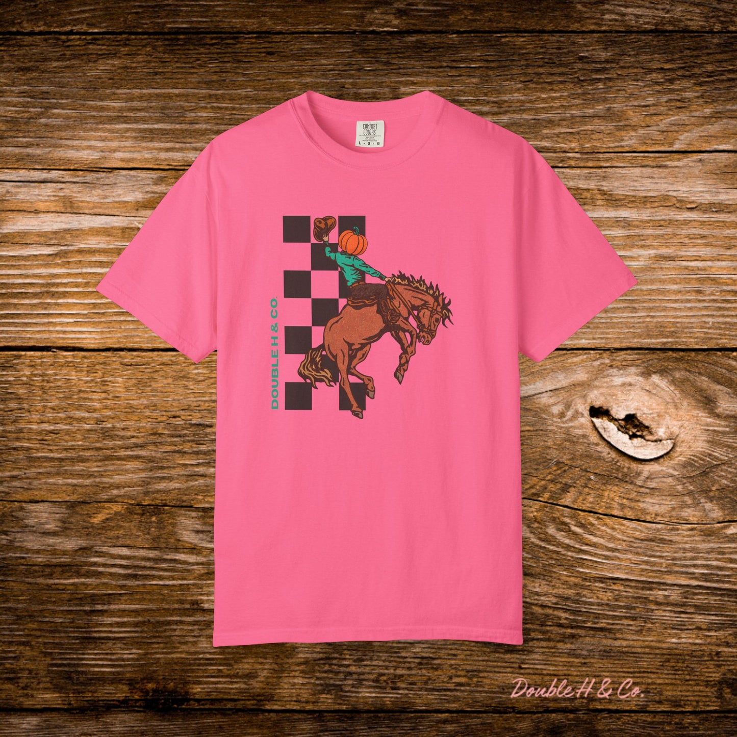 Pumpkin Bucking Horse Tee