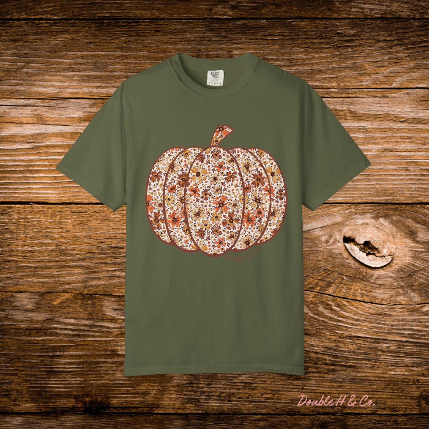 Floral Pumpkin Tee