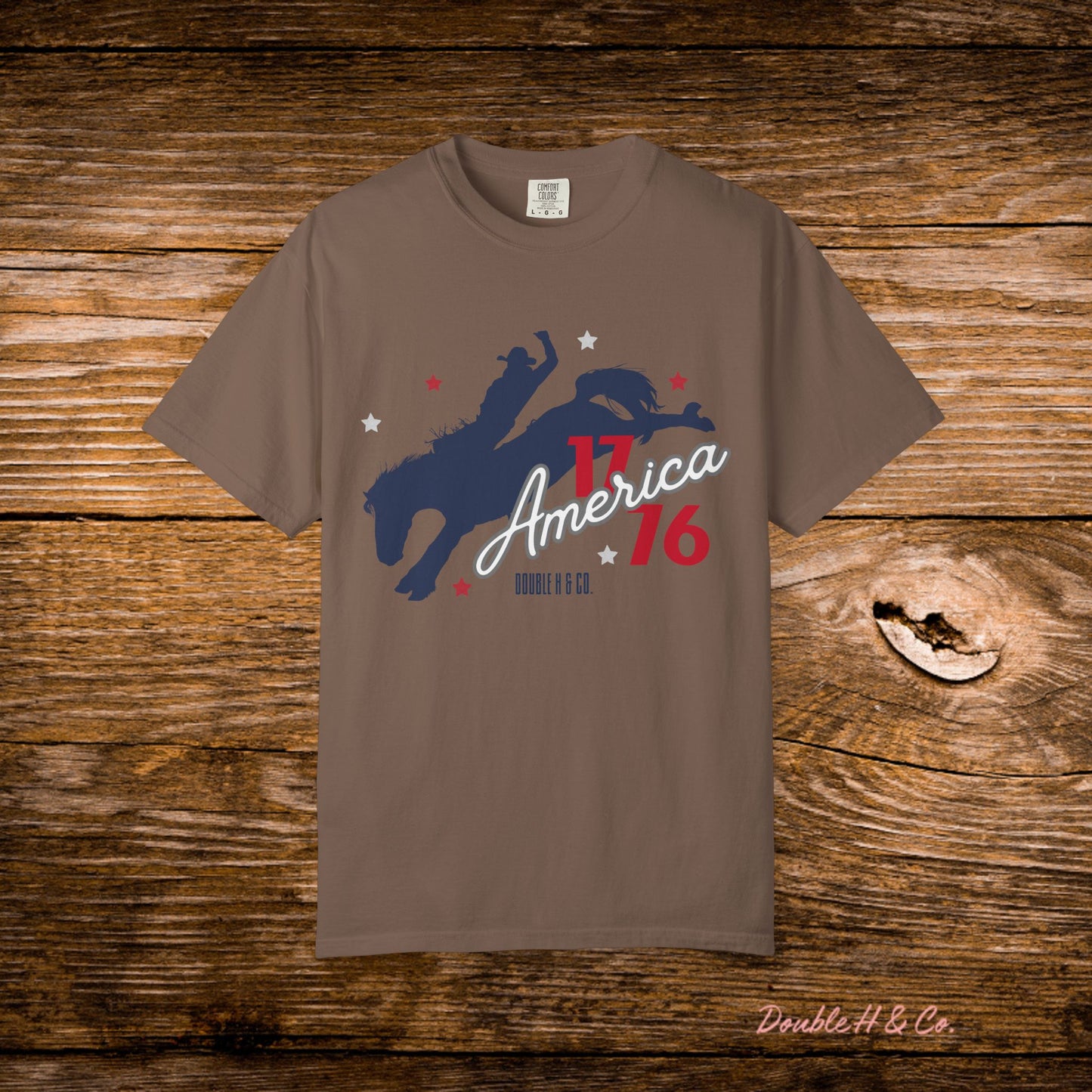 America Bucking Horse Graphic Tee