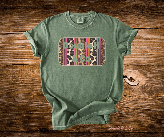 Cheetah Serape Double H & Co. Tee