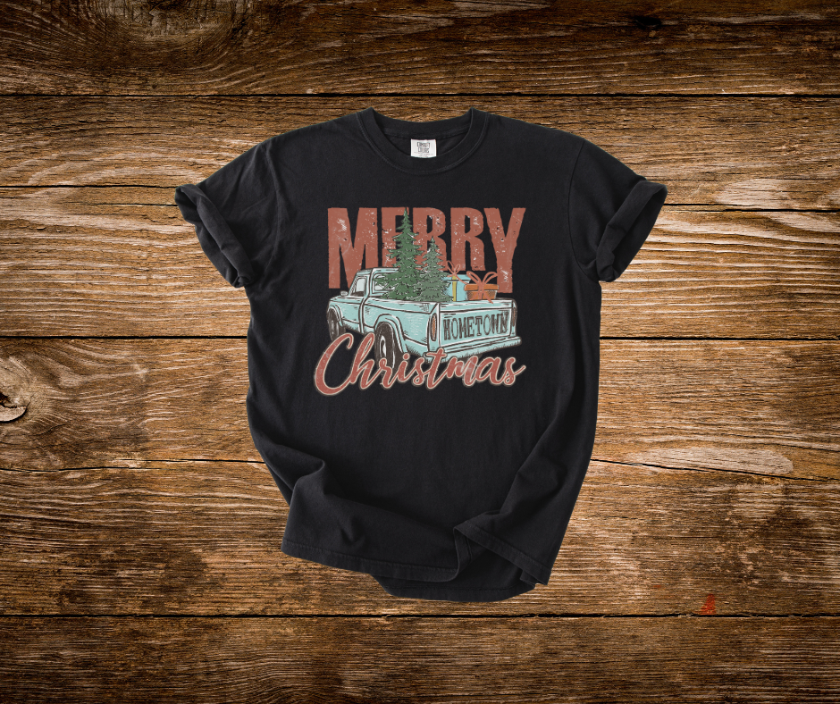 Rustic Merry Christmas Tee