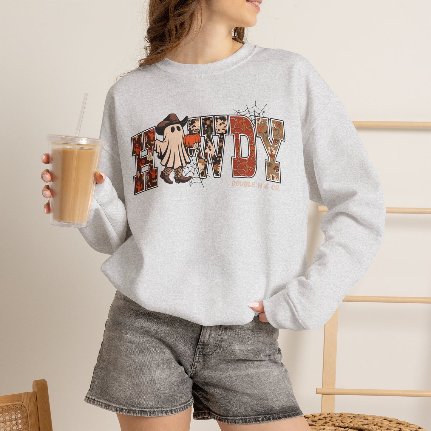 Howdy Cowboy Ghost Crewneck