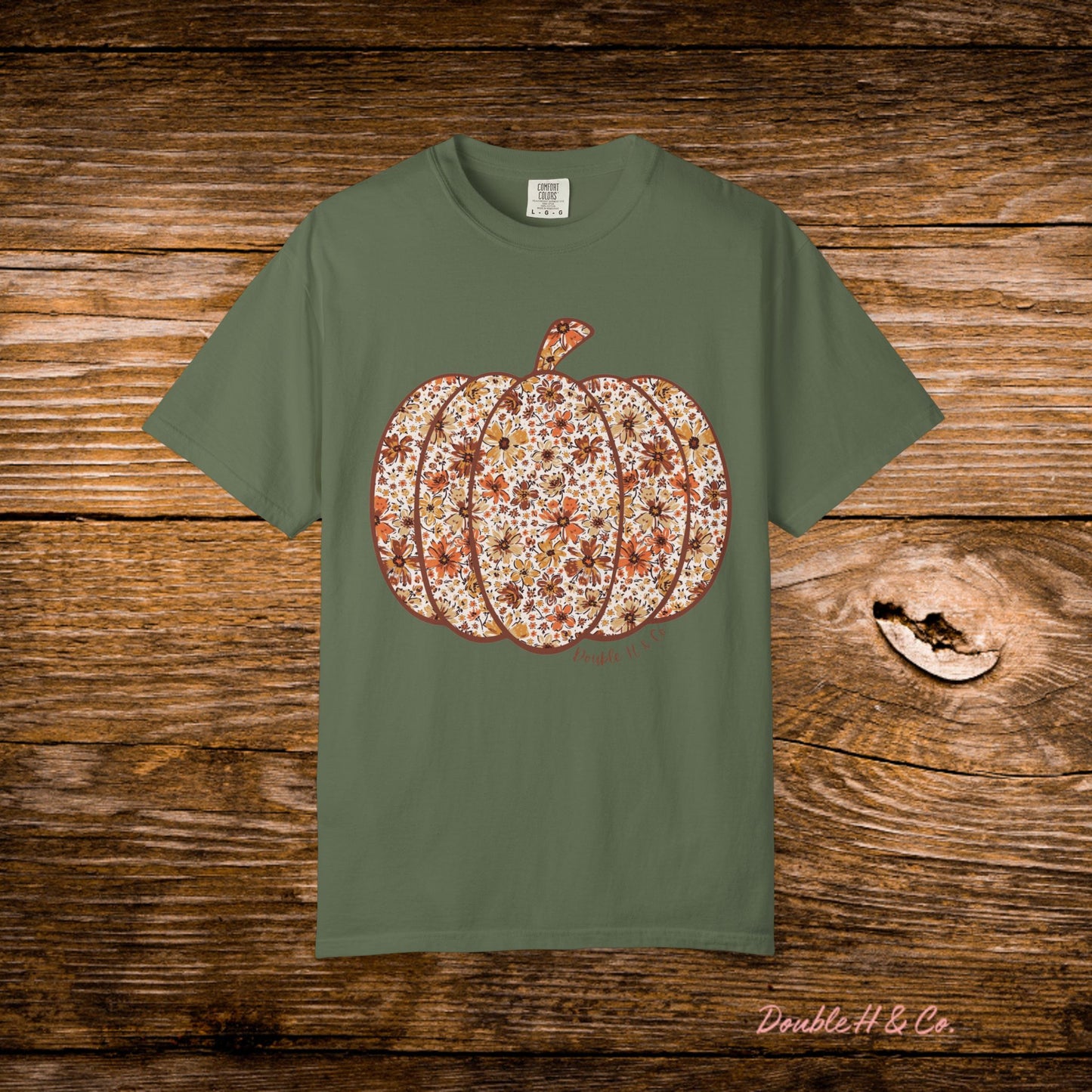 Floral Pumpkin Tee
