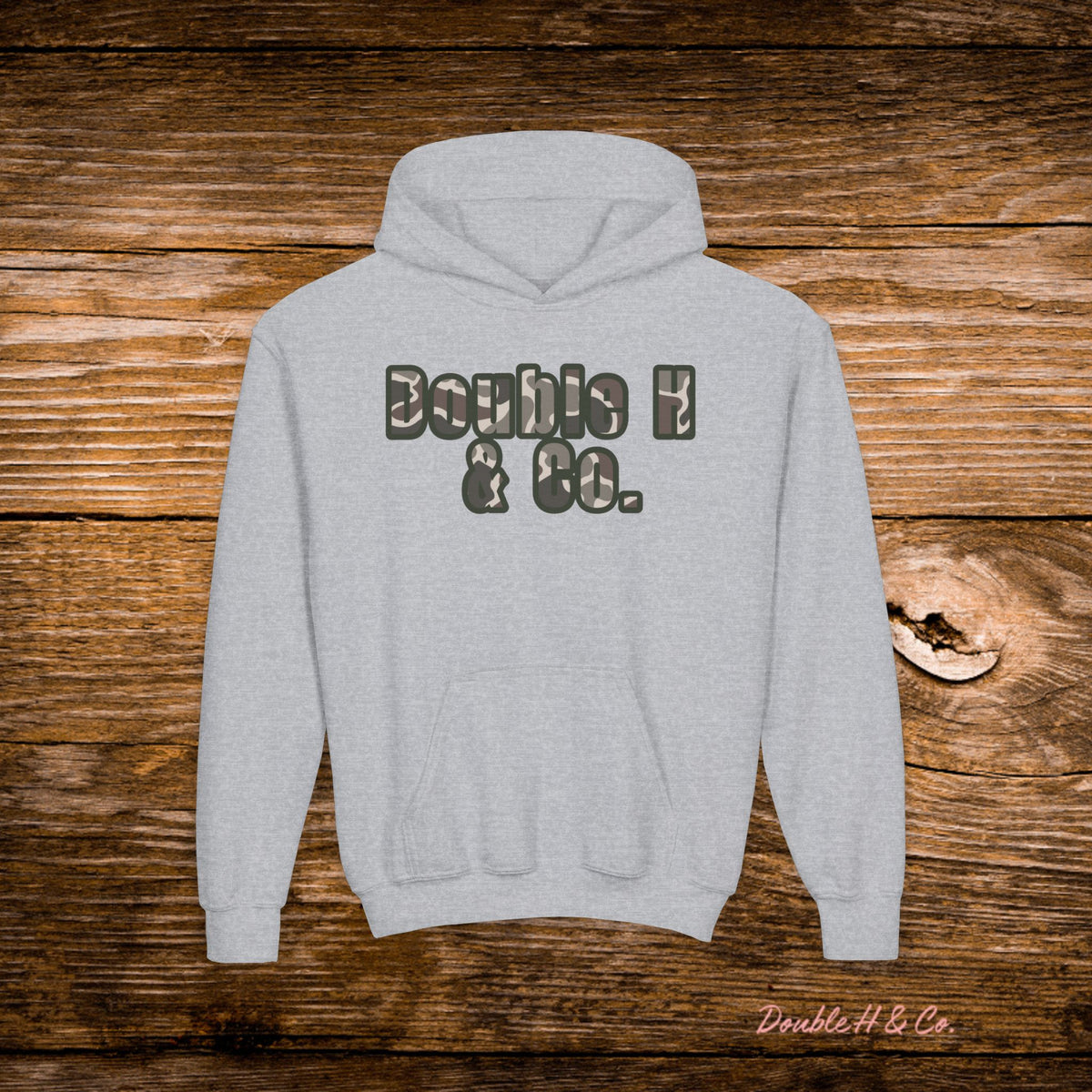 Youth Camo Double H & Co. Hoodie