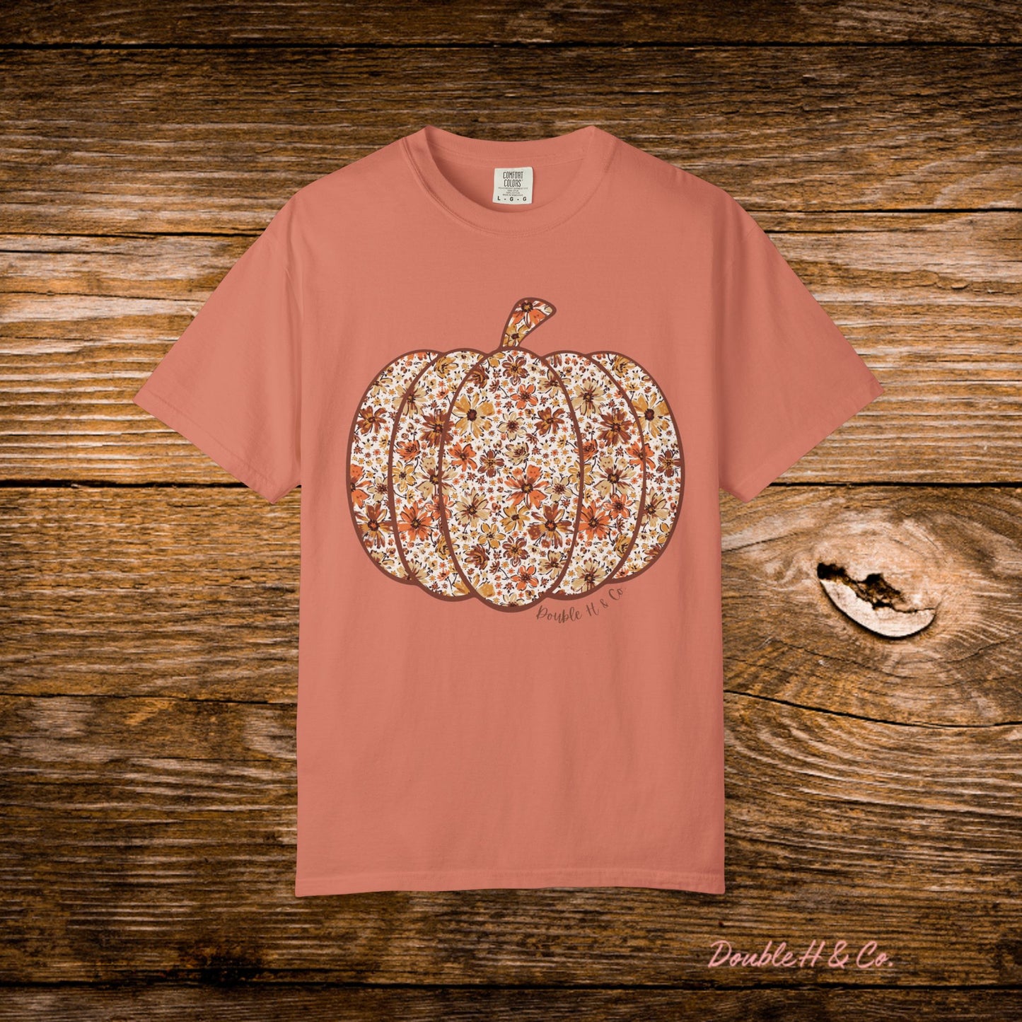 Floral Pumpkin Tee