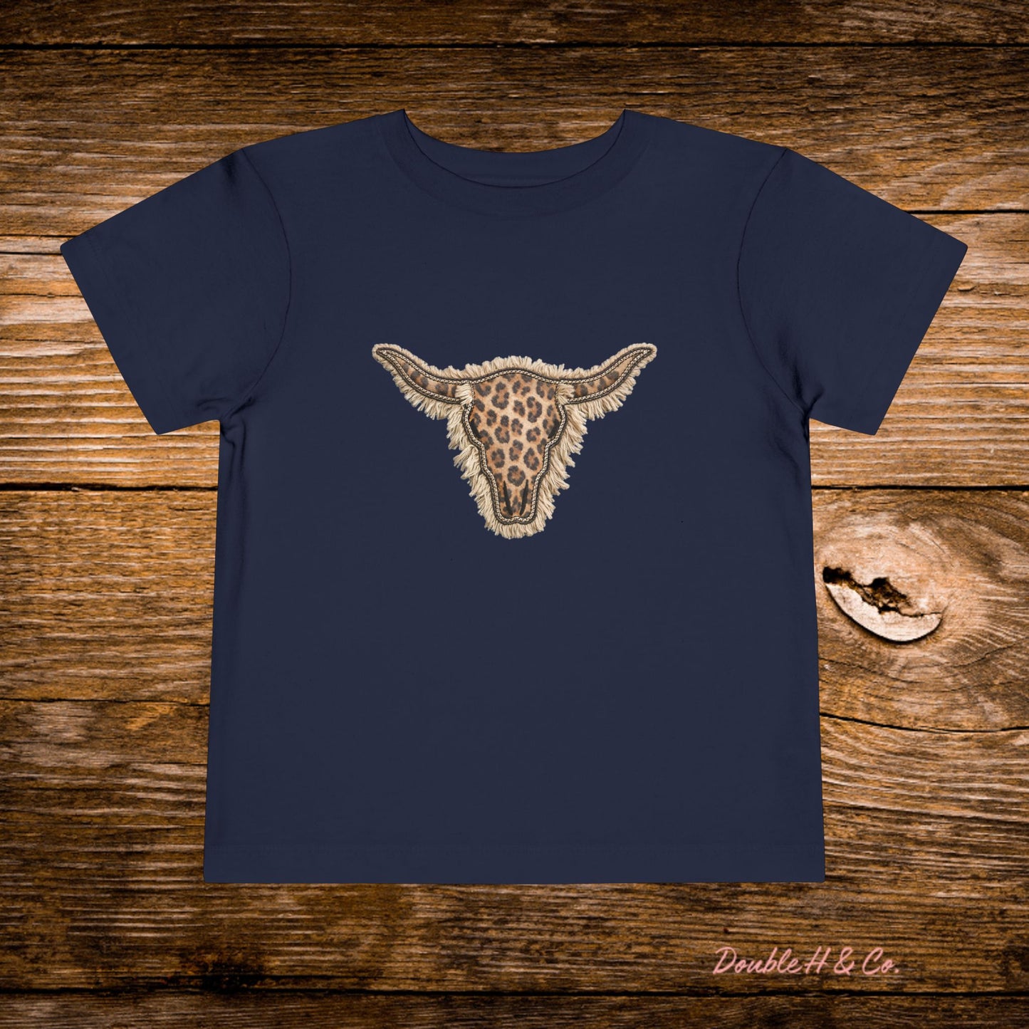 Leopard Longhorn Toddler Tee