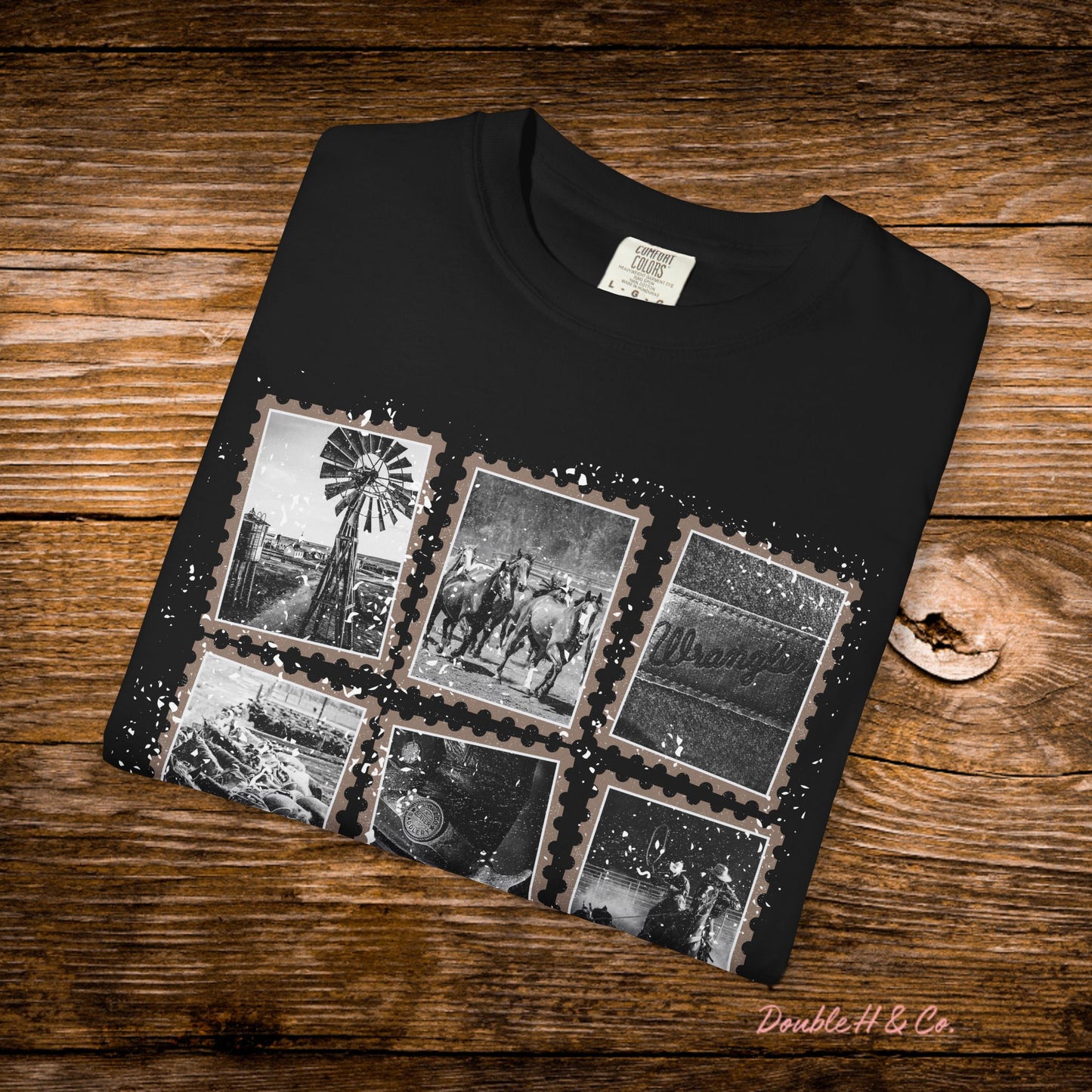 Rustic Postage Stamp Tee