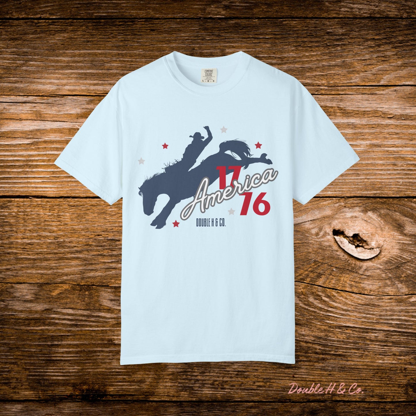 America Bucking Horse Graphic Tee