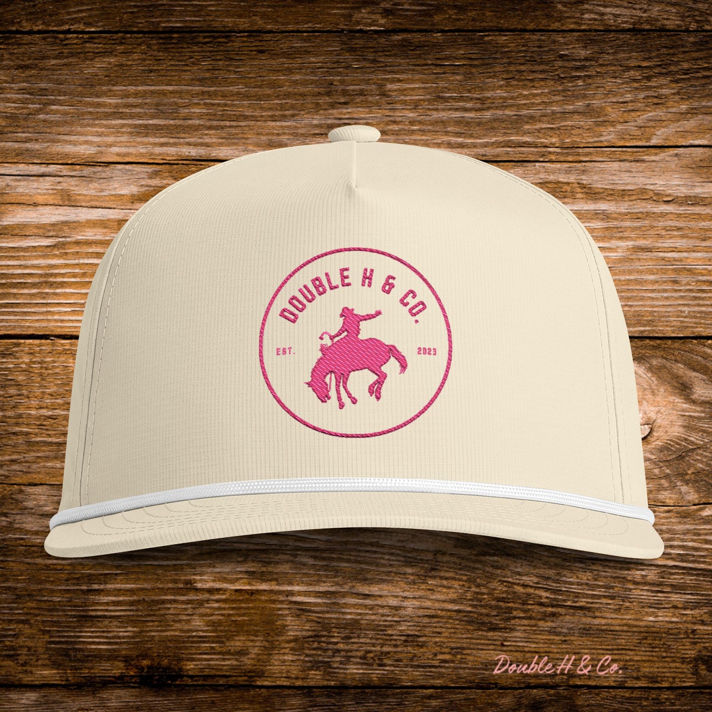 Rodeo Rope Hat w/ Pink Logo