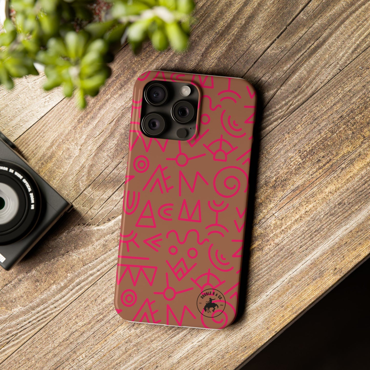 Abstract Tribal Pink Pattern Slim Phone Case