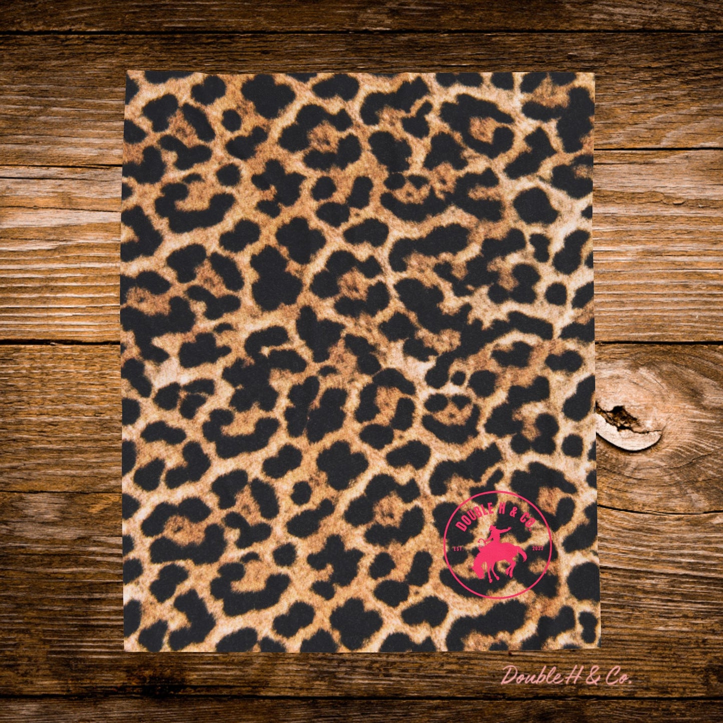 Leopard w/ Pink Logo Throw Blanket