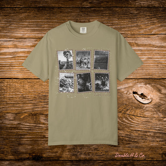 Rustic Postage Stamp Tee