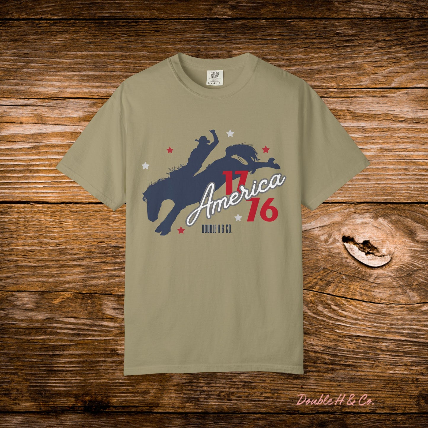 America Bucking Horse Graphic Tee
